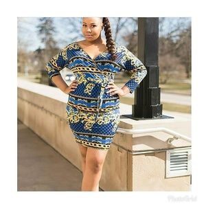 Plus Size above the knee, off the shoulder dress